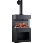 Elektrokamin KAMINIO Henri 48x117,2 cm 2000 Watt schwarz