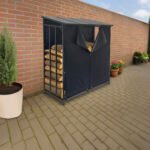 Kaminholzunterstand Firewood 183 x 70 x 188 cm anthrazit