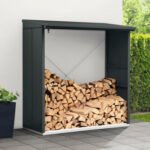 Kaminholzunterstand Hörmann EcoStar Elegant-V Typ 2 181,4 x 102,5 x 198,0 cm anthrazit