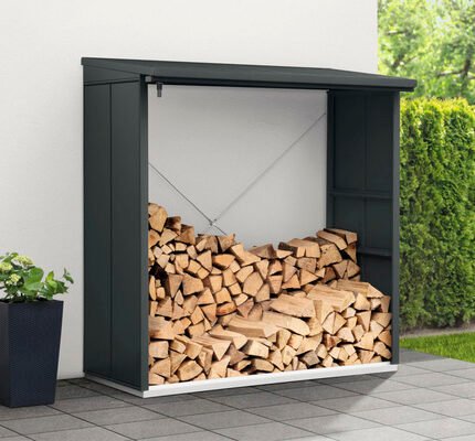 Kaminholzunterstand Hörmann EcoStar Elegant-V Typ 2 181,4 x 102,5 x 198,0 cm anthrazit