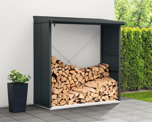 as.45034783.jpg Kaminholzunterstand Hörmann EcoStar Elegant-V Typ 2 181,4 x 102,5 x 198,0 cm anthrazit – Bild 1