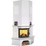 Kachelofen Hark Vermont Marmor naturweiss 8 kW