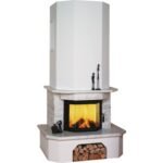 Kachelofen Hark Aspen Marmor naturweiss 8 kW