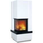Kaminbausatz Hark Easy 500 Granit naturweiß/schwarz 8 kW
