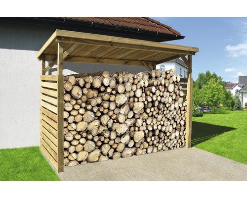 as.47577413.jpg Kaminholzunterstand weka Brennholzlager 663 B Gr.2 274x131 cm natur – Bild 1