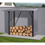 Kaminholzunterstand L 163 x 89 x 154,5 cm anthrazit