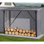 Kaminholzunterstand XL 217 x 89 x 154,5 cm anthrazit