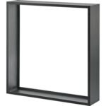 Kaminholzregal Firewood schwarz 155x155x35 cm