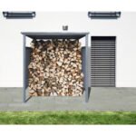 Fahrradunterstand, Kaminholzunterstand WESTMANN 180 x 203 cm anthrazit