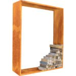 Kaminholzunterstand Palatino Corten 100 x 40 x 120 cm braun