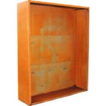 Kaminholzunterstand Palatino Corten mit Rückwand 150 x 40 x 180 cm braun