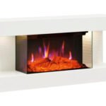Elektrische Kaminfeuer Balderia Ida weiß 1800 Watt