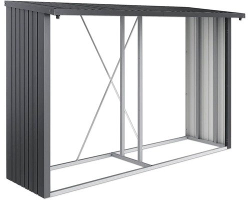 as.85988143.jpg Kaminholzunterstand Biohort WoodStock 300 300 x 102 cm dunkelgrau-metallic – Bild 1