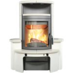 Kaminbausatz Hark Avenso GT ECOplus Keramik weiß 6 kW