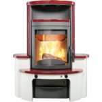 Kaminbausatz Hark Avenso GT ECOplus Keramik bordeaux 6 kW