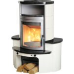 Kaminbausatz Hark Avenso GT ECOplus Keramik schwarz weiß 6 kW