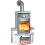 Kaminbausatz Hark Avenso GT ECOplus Naturstein grau 8 kW