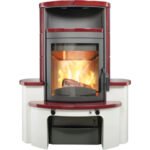 Kaminbausatz Hark Avenso GT ECOplus Keramik bordeaux 8 kW