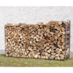 Stapelhilfe für Brennholz Wolfcraft 105 x 234 x 25 cm grau